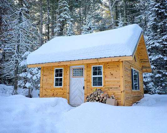 16' x 20' Redwood Cabin Loft DIY Build Plans